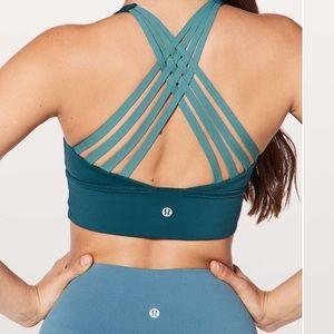 Lululemon Free To Be Moved Bra in Dark Uniform Blue / Persian Blue Size 6